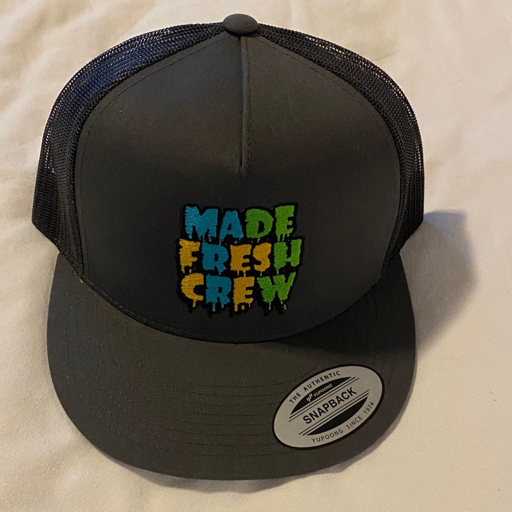 Made Fresh Crew Snapback Hat - Black